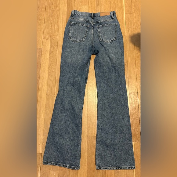 PacSun Eco Stretch Dark Indigo High Waisted Bootcut Jeans - Picture 7 of 7